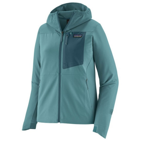Casaco Patagonia R1 CROSSSTRATA HOODY Wetland Blue