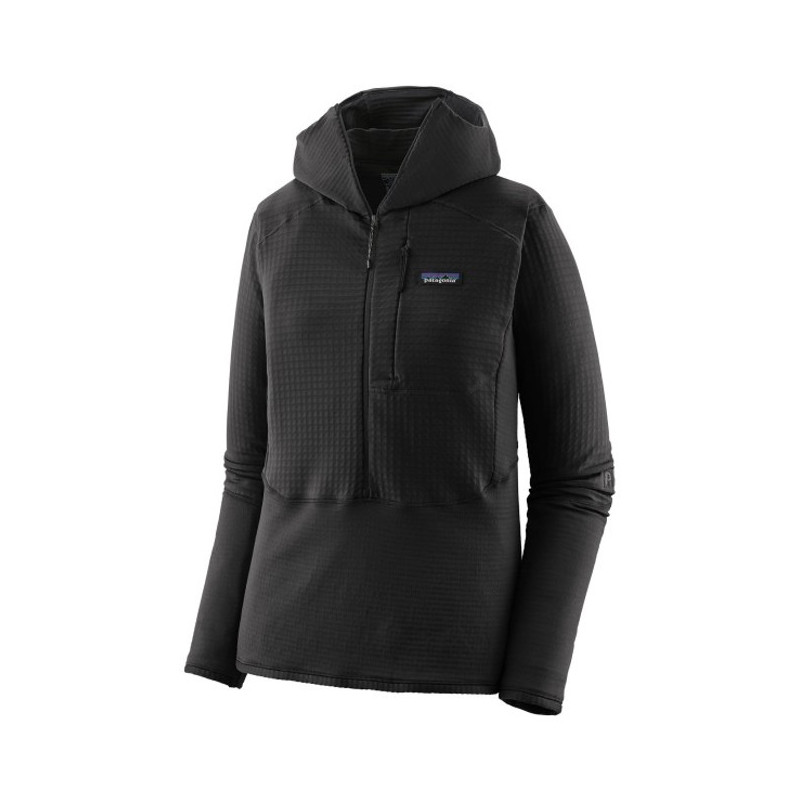 Polar Fleece Patagonia R1 P/O HOODY Black