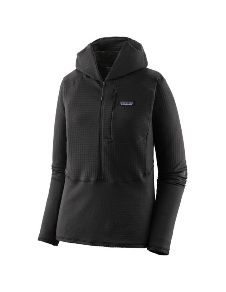 Forro polar Patagonia R1 P/O HOODY Black