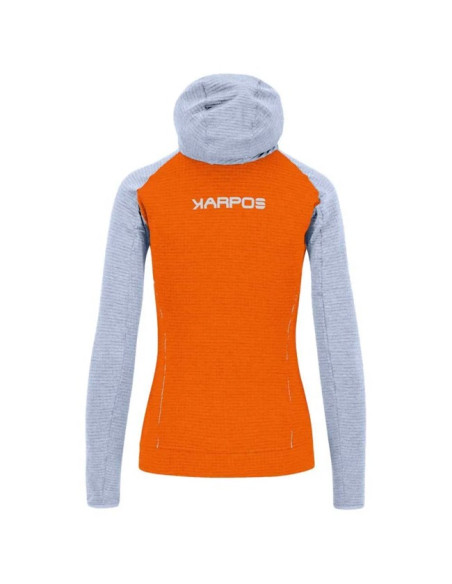 Sudadera Karpos AMBRIZZOLA FULL-ZIP HOODIE Scarlet Ibi