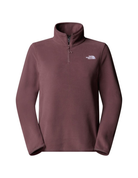 Fliskakna The North Face GLACIER FLEECE 1/4 ZIP JKT Tawny Quart