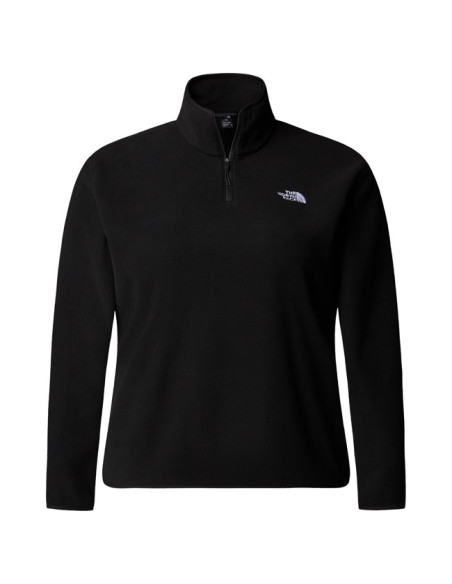 Fliskakna The North Face PLUS GLACIER FLEECE 1/4 ZIP JKT Bl
