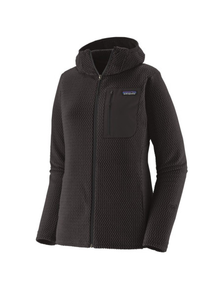 Jacket Patagonia R1 AIR FULL-ZIP HOODY Black
