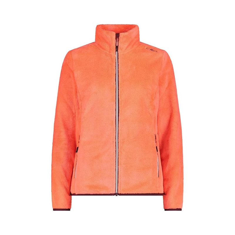 Polaire Cmp JKT Red Fluo
