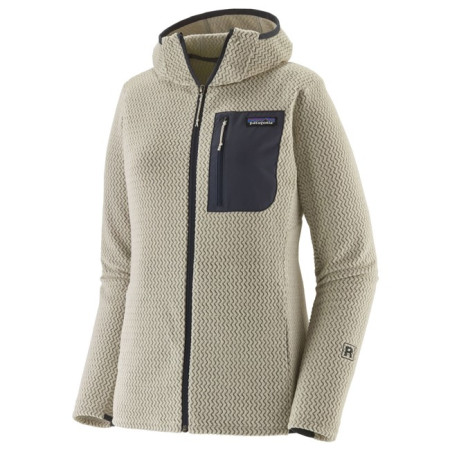 Jacka Patagonia R1 AIR FULL-ZIP HOODY Wool White