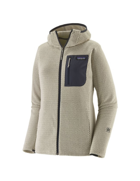 Kurtka Patagonia R1 AIR FULL-ZIP HOODY Wool White