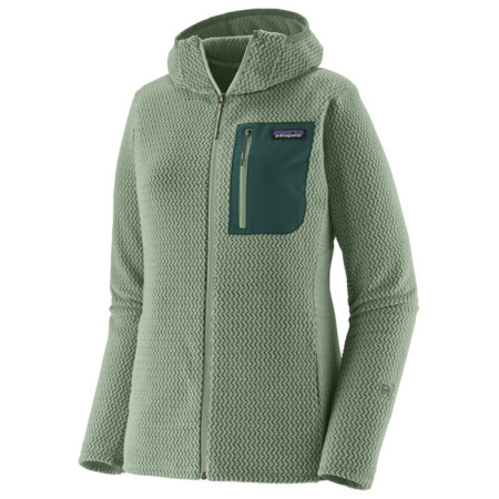 Jacka Patagonia R1 AIR FULL-ZIP HOODY Ellwood Green