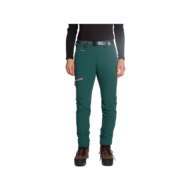 Trangoworld Pant. Largo Causiat Verde Oscuro