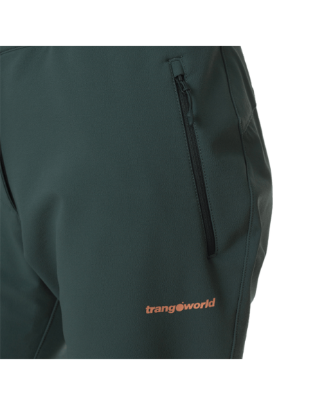 Trangoworld Pant. Largo Causiat Verde Oscuro