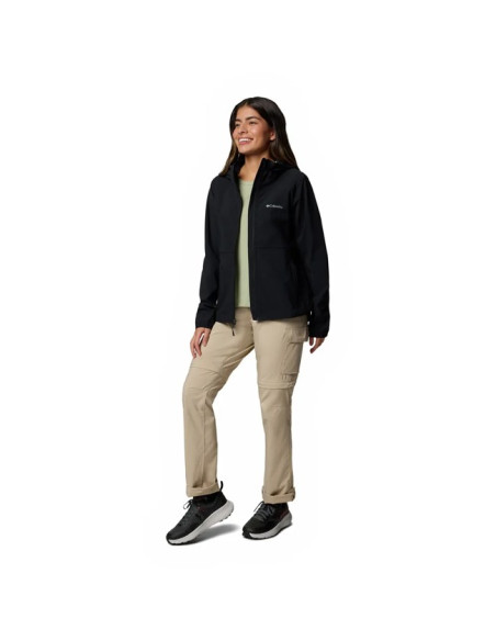 Jacka Columbia CANYON II HOODED SOFTSHELL Black