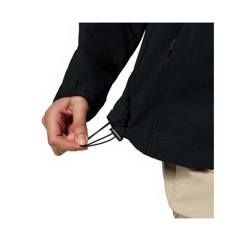 Jacka Columbia CANYON II HOODED SOFTSHELL Black