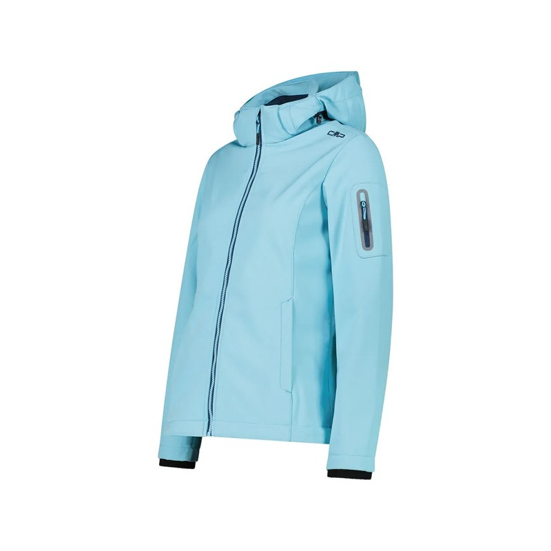 Jas Cmp ZIP HOOD Topazio