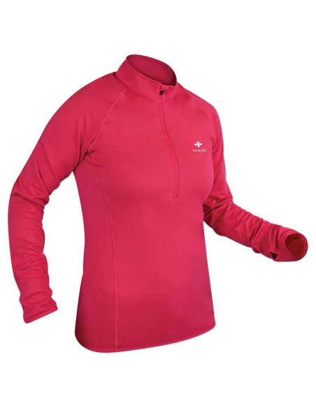 Majica s kratkimi rokavi Raidlight WINTERTRAIL LS TOP Raspberry