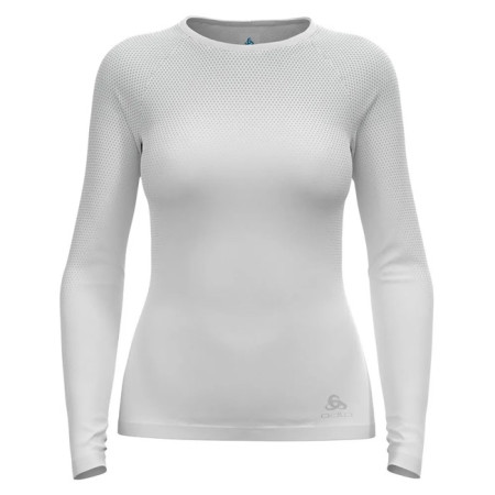 T-shirt Odlo TOP CREW L/S PERFORMANCE LIGHT E Whit
