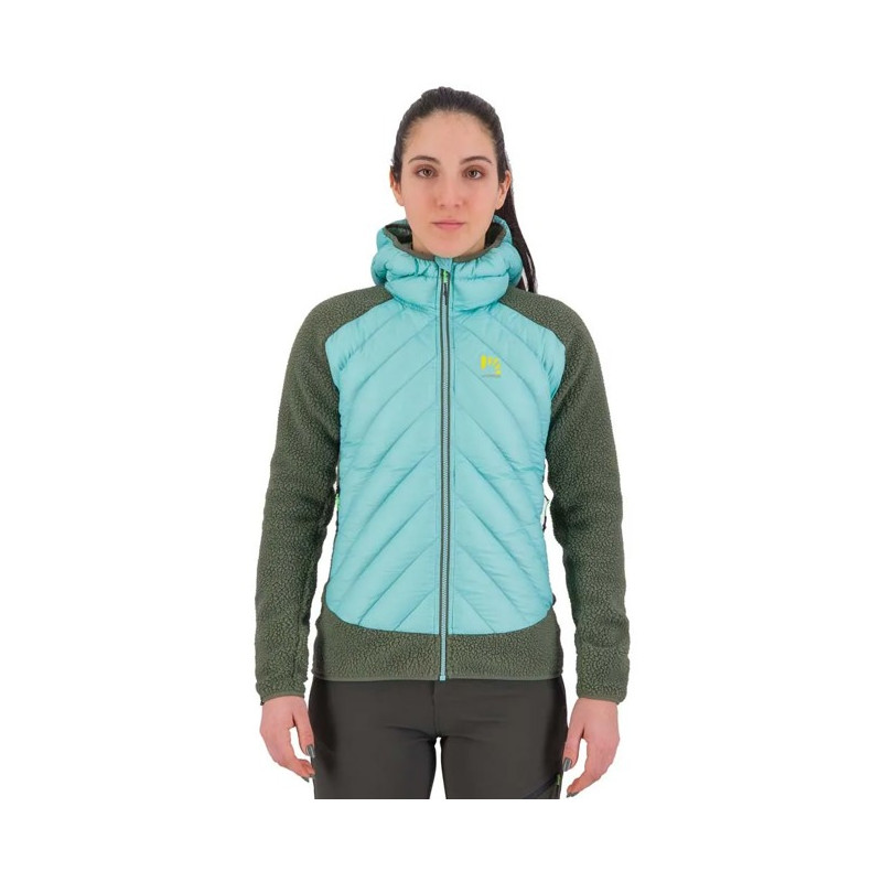 Striukė Karpos W TECH JACKET Thyme/Aqua Sky