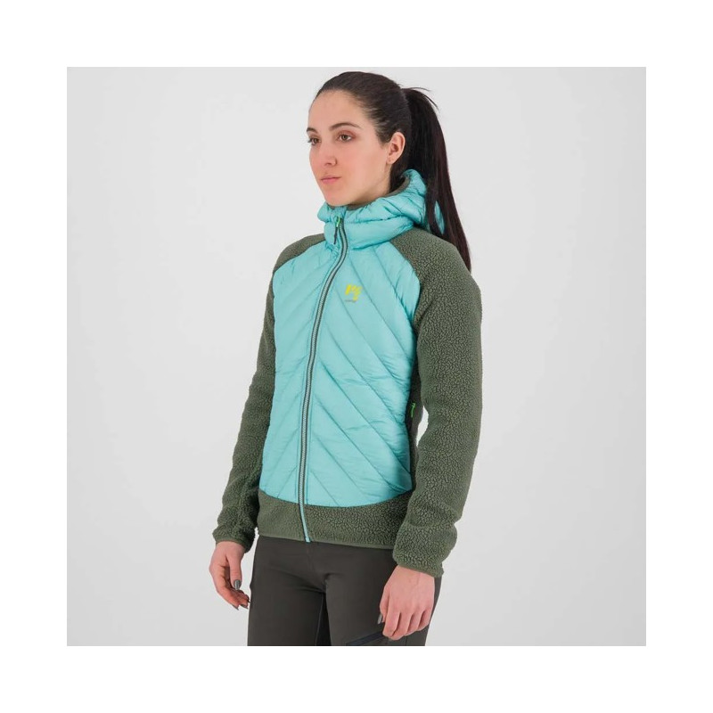Jakke Karpos W TECH JACKET Thyme/Aqua Sky