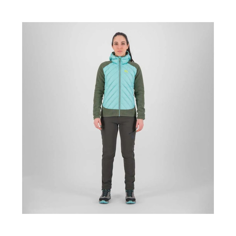 Striukė Karpos W TECH JACKET Thyme/Aqua Sky