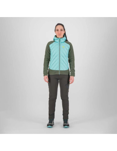 Striukė Karpos W TECH JACKET Thyme/Aqua Sky