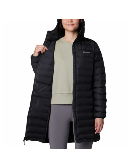 Jakke Columbia LAKE 22 II LONG HOODED JKT BLACK