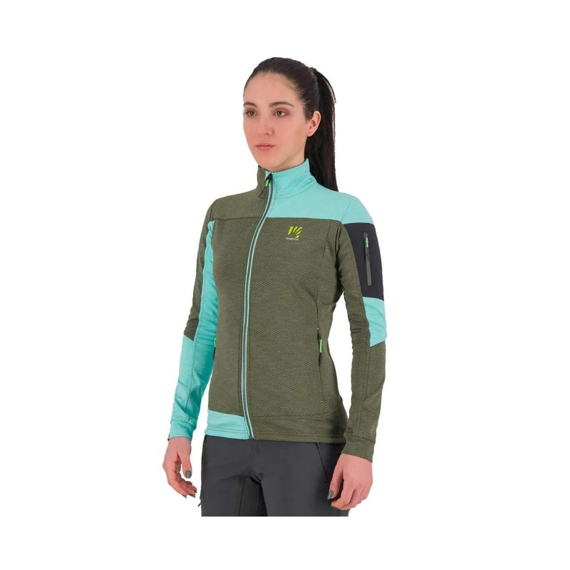 Fleece Karpos CHERZ W Thyme/Aqua Sky