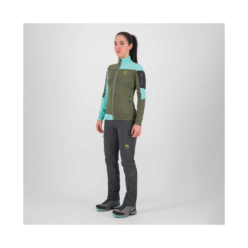 Fleece Karpos CHERZ W Thyme/Aqua Sky