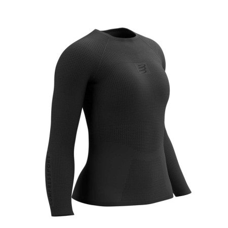 Maglietta Compressport BASE LAYER LS TOP W Black 2
