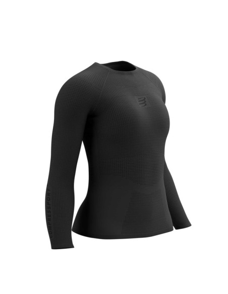 Marškinėliai Compressport BASE LAYER LS TOP W Black