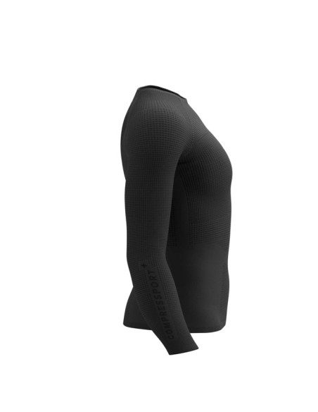 T-paita Compressport BASE LAYER LS TOP W Black