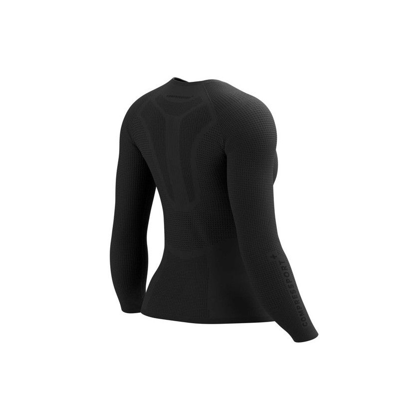 Camiseta Compressport BASE LAYER LS TOP W Black