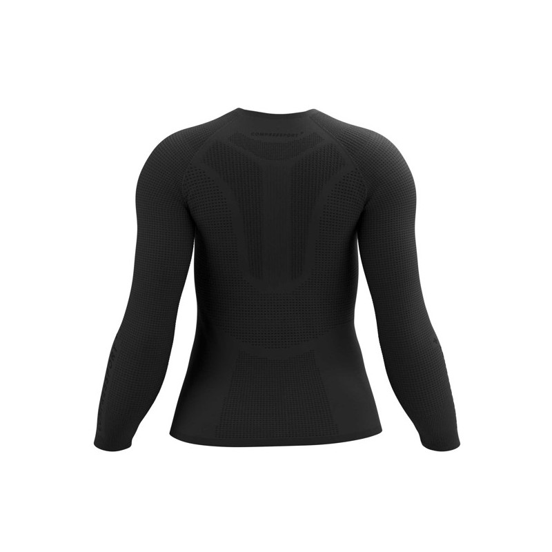 T-shirt Compressport BASE LAYER LS TOP W Black