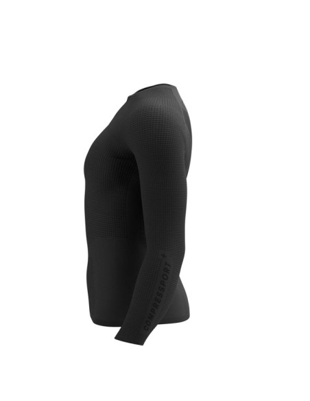Camiseta Compressport BASE LAYER LS TOP W Black