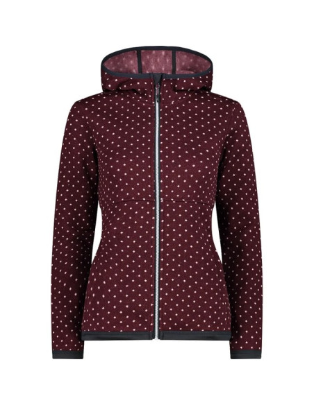 Giacca Cmp FIX HOOD BURGUNDY-BIANC