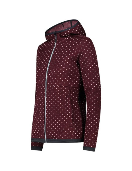 Casaco Cmp FIX HOOD BURGUNDY-BIANC