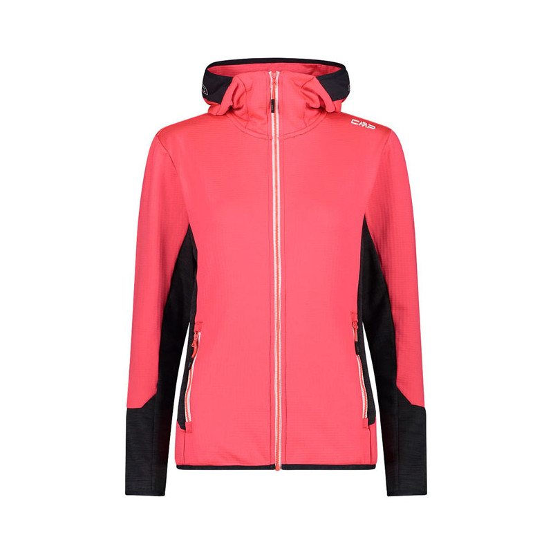 Striukė Cmp Stretch Grid Tech fleece with Hood W