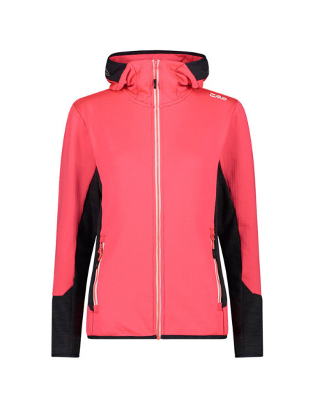 Striukė Cmp Stretch Grid Tech fleece with Hood W