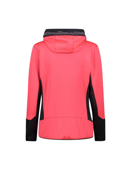 Cmp Stretch Grid Tech fleece with Hood W