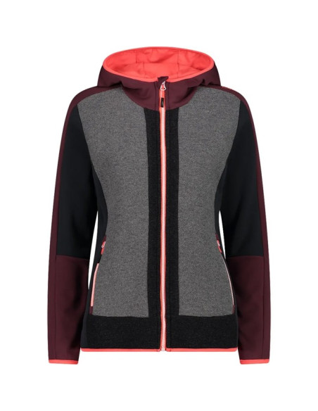 Jas Cmp FIX HOOD BURGUNDY