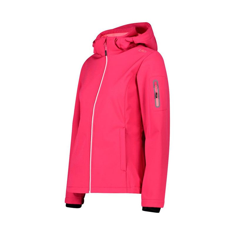 Cmp Softshell Zip Hood Jacket W