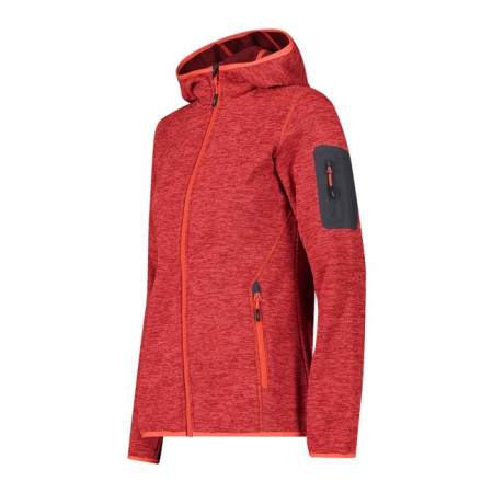 Polar Cmp FIX HOOD RED FLUO 2