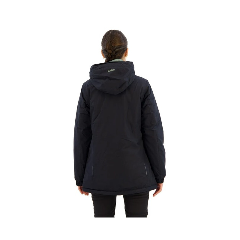 Jacke Cmp LONG FIX HOOD antracite