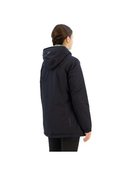 Jacket Cmp LONG FIX HOOD antracite