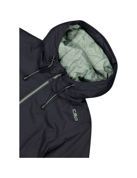 Bunda Cmp LONG FIX HOOD antracite