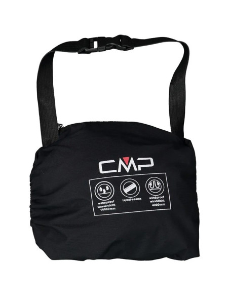 Kelnės Cmp WOMAN PANT RAIN FULL LENGHT ZIPS nero