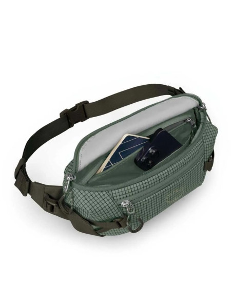 Vyölaukku Osprey TRANSPORTER 1L Pine Leaf/Earl Grey