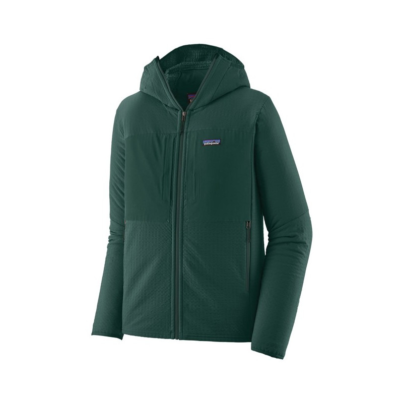 Jacka Patagonia R2 TECHFACE HOODY Cascade Green