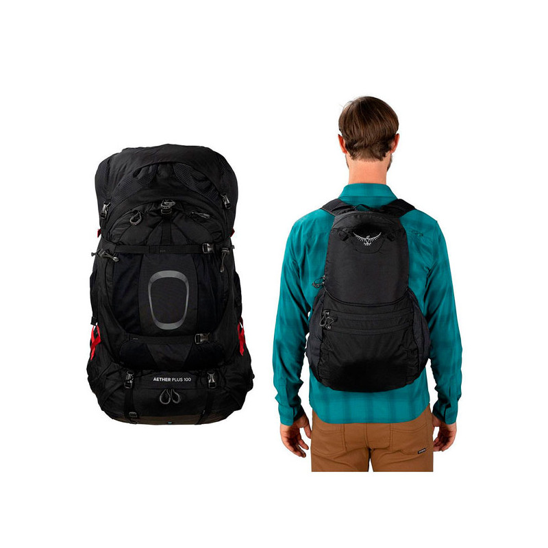 Back Pack Osprey AETHER PLUS 100 Black L/XL