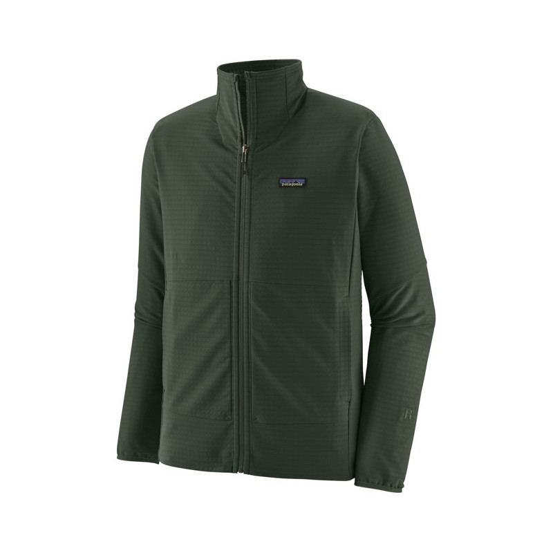 Kabát Patagonia R1 TECHFACE JKT Old Growth Green