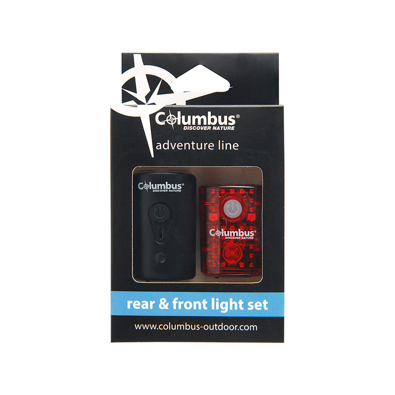 Torcia Columbus FRONT & REAR BIKE LIGHT SET