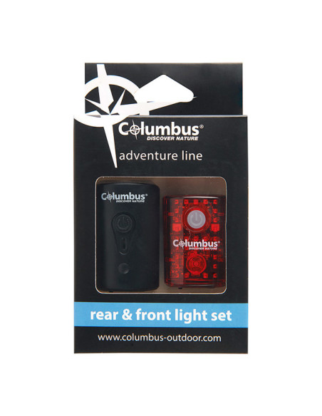 Baterka Columbus FRONT & REAR BIKE LIGHT SET