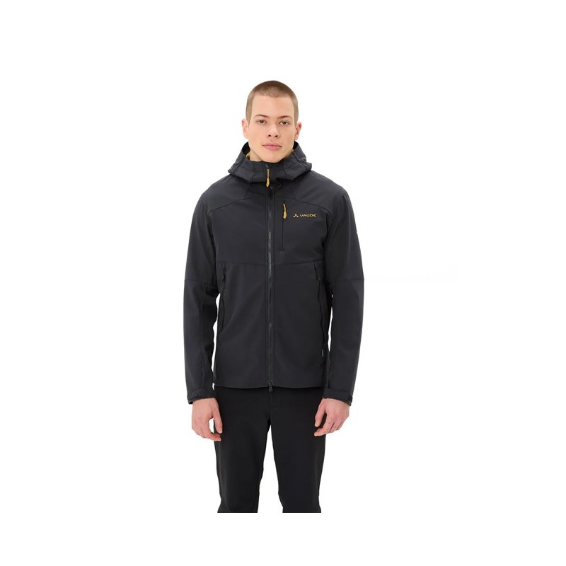 Jakna Vaude ROCCIA SOFTSHELL JKT II Black/Savanna